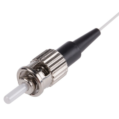 RS PRO ST to Unterminated Simplex Multi Mode OM2 Fibre Optic Cable, 50/125μm, Orange/White, 1m