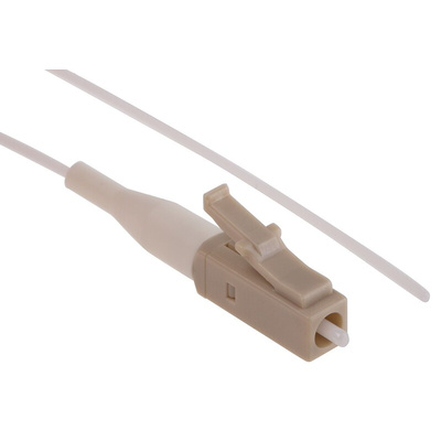 RS PRO LC to Unterminated Simplex Multi Mode OM1 Fibre Optic Cable, 62.5/125μm, White, 1m