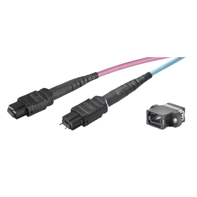 Rosenberger OM3 Multi Mode OM3 Fibre Optic Cable, Blue, 5m