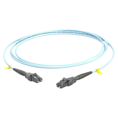 Rosenberger OM3 Multi Mode OM3 Fibre Optic Cable, 50/125μm, Blue, 10m