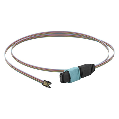 Rosenberger OM3 Multi Mode OM3 Fibre Optic Cable, 50/125μm, Blue, 1m
