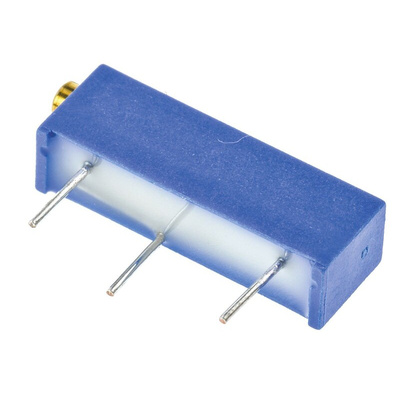 Vishay 43P Series 20-Turn Through Hole Trimmer Resistor with Pin Terminations, 1kΩ ±10% 1/2W ±100ppm/°C Side Adjust