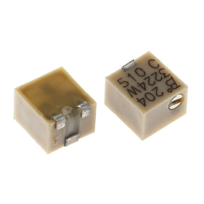 200kΩ, SMD Trimmer Potentiometer 0.25W Top Adjust Bourns, 3224