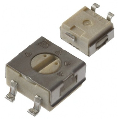 2kΩ, SMD Trimmer Potentiometer 0.25W Top Adjust Bourns, 3314