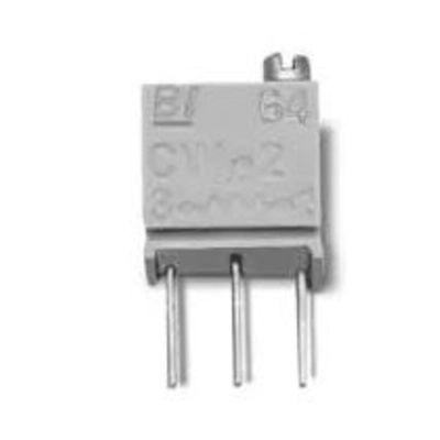 20kΩ, Through Hole Trimmer Potentiometer 0.25 W @ 85 °C Top Adjust TT Electronics/BI, 64