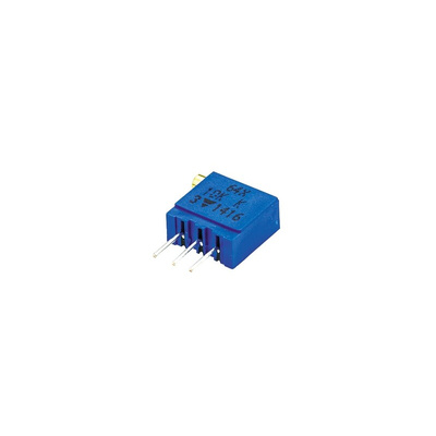 Vishay 64X Series 19 (Electrical), 22 (Mechanical)-Turn Through Hole Trimmer Resistor with Pin Terminations, 10kΩ ±10%