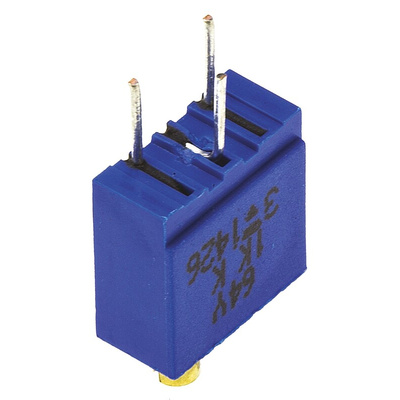 Vishay 64Y Series 19 (Electrical), 22 (Mechanical)-Turn Through Hole Trimmer Resistor with Pin Terminations, 1kΩ ±10%
