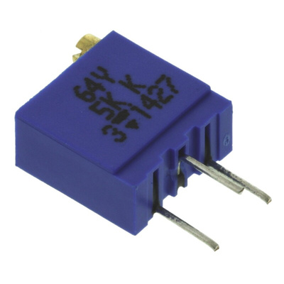 Vishay 64Y Series 19 (Electrical), 22 (Mechanical)-Turn Through Hole Trimmer Resistor with Pin Terminations, 5kΩ ±10%