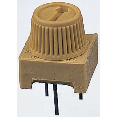 2kΩ, Through Hole Trimmer Potentiometer 0.5W Top Adjust Vishay, 63M