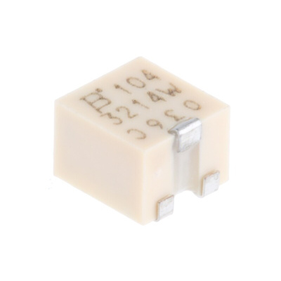 100kΩ, SMD Trimmer Potentiometer 0.25W Top Adjust Bourns, 3214