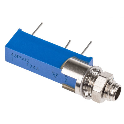 5kΩ, Panel Mount, Through Hole Trimmer Potentiometer 0.5W Side Adjust Vishay, 43P