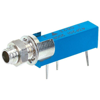 500kΩ, Panel Mount, Through Hole Trimmer Potentiometer 0.5W Side Adjust Vishay, 43P