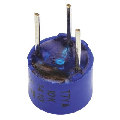 10kΩ, Through Hole Trimmer Potentiometer 0.5W Top Adjust Vishay, T7