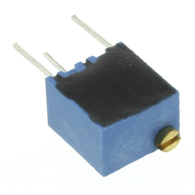 50kΩ, Through Hole Trimmer Potentiometer 0.25W Top Adjust Vishay, T63