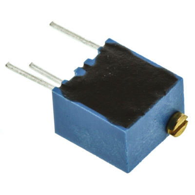 100kΩ, Through Hole Trimmer Potentiometer 0.25W Top Adjust Vishay, T63