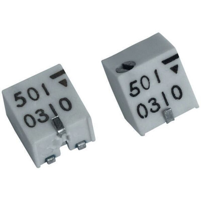 500Ω, SMD Trimmer Potentiometer 0.25W Side Adjust Vishay, TSM4