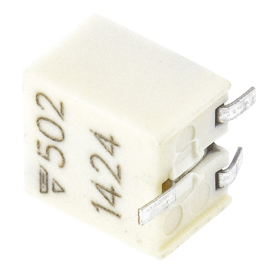 5kΩ, SMD Trimmer Potentiometer 0.25W Top Adjust Vishay, TSM4