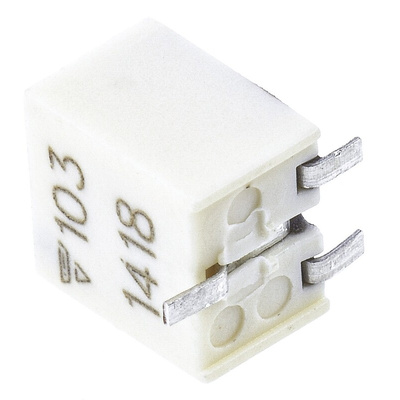 10kΩ, SMD Trimmer Potentiometer 1/4W Top Adjust Vishay, TSM4