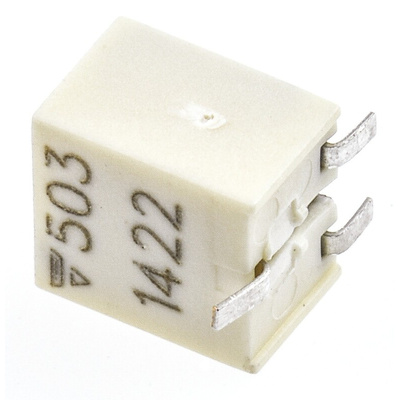 50kΩ, SMD Trimmer Potentiometer 0.25W Top Adjust Vishay, TSM4
