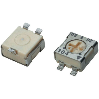 20kΩ, SMD Trimmer Potentiometer 0.25W Top Adjust Vishay, TS53