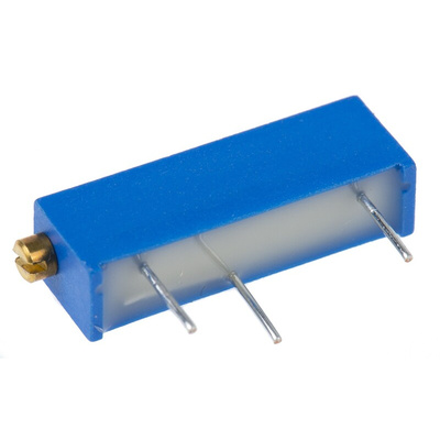 2kΩ, Through Hole Trimmer Potentiometer 0.75W Side Adjust Bourns, 3006