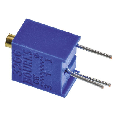 1kΩ, Through Hole Trimmer Potentiometer 0.25W Top Adjust Bourns, 3266