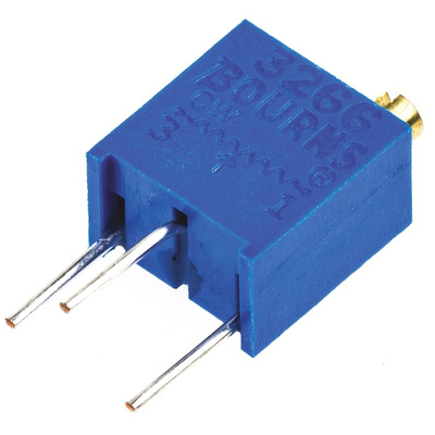 20kΩ, Through Hole Trimmer Potentiometer 0.25W Top Adjust Bourns, 3266