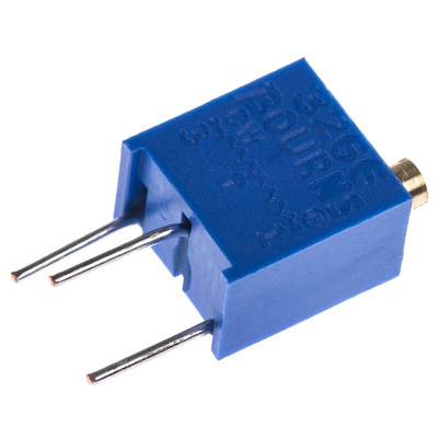 50kΩ, Through Hole Trimmer Potentiometer 0.25W Top Adjust Bourns, 3266