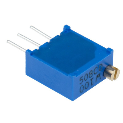 10Ω, Through Hole Trimmer Potentiometer 0.5W Top Adjust Bourns, 3296