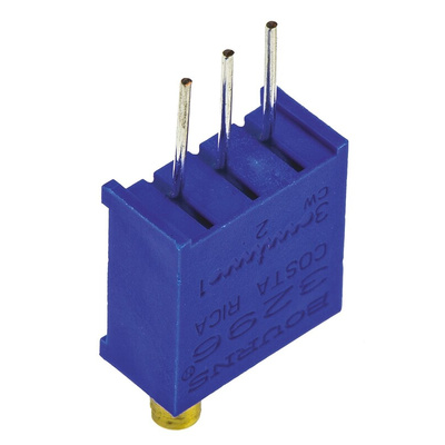200Ω, Through Hole Trimmer Potentiometer 0.5W Top Adjust Bourns, 3296