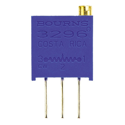 500Ω, Through Hole Trimmer Potentiometer 0.5W Top Adjust Bourns, 3296