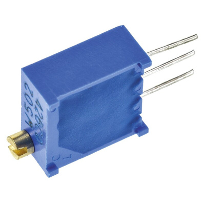 5kΩ, Through Hole Trimmer Potentiometer 0.5W Top Adjust Bourns, 3296