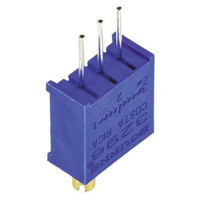 50kΩ, Through Hole Trimmer Potentiometer 0.5W Top Adjust Bourns, 3296