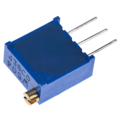 500kΩ, Through Hole Trimmer Potentiometer 0.5W Top Adjust Bourns, 3296