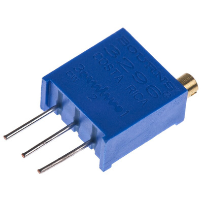 500kΩ, Through Hole Trimmer Potentiometer 0.5W Top Adjust Bourns, 3296