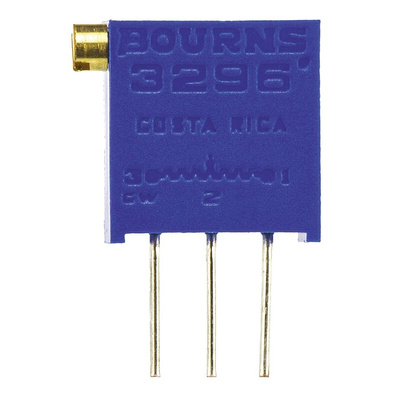 10kΩ, Through Hole Trimmer Potentiometer 0.5W Side Adjust Bourns, 3296