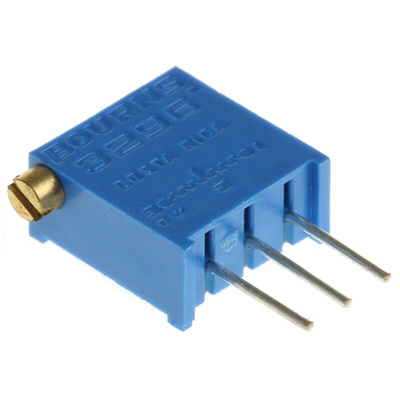 50kΩ, Through Hole Trimmer Potentiometer 0.5W Side Adjust Bourns, 3296
