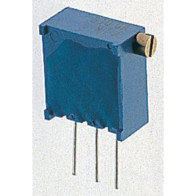 5MΩ, Through Hole Trimmer Potentiometer 0.5W Side Adjust Bourns, 3296