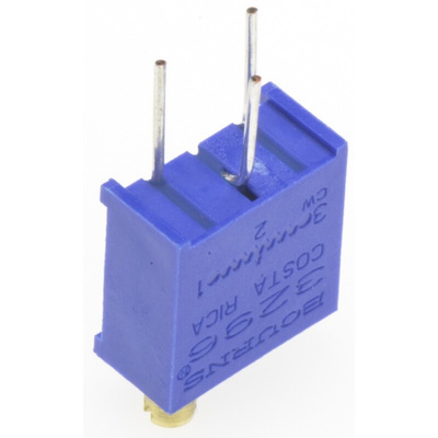 1kΩ, Through Hole Trimmer Potentiometer 0.5W Top Adjust Bourns, 3296