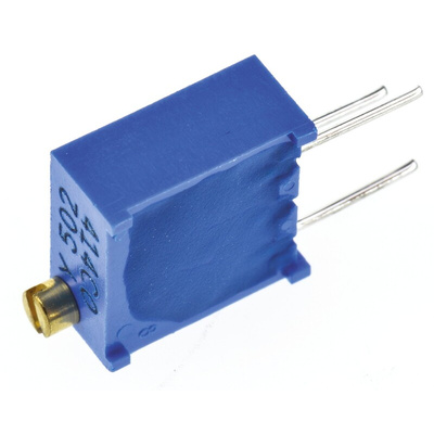 5kΩ, Through Hole Trimmer Potentiometer 0.5W Top Adjust Bourns, 3296