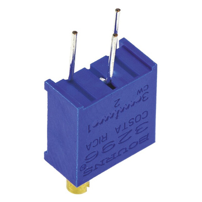 50kΩ, Through Hole Trimmer Potentiometer 0.5W Top Adjust Bourns, 3296