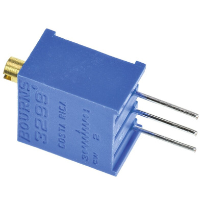 10kΩ, Through Hole Trimmer Potentiometer 0.5W Top Adjust Bourns, 3299