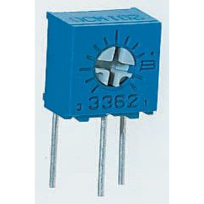 200Ω, Through Hole Trimmer Potentiometer 0.5W Side Adjust Bourns, 3362