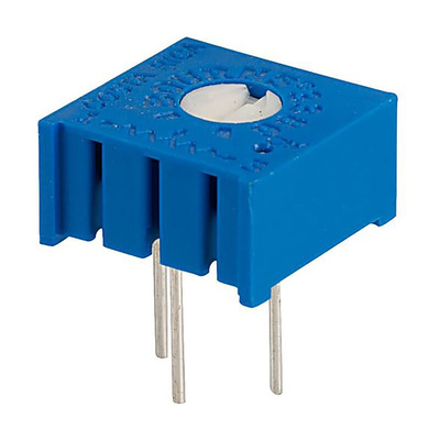 500Ω, Through Hole Trimmer Potentiometer 0.5W Top Adjust Bourns, 3386