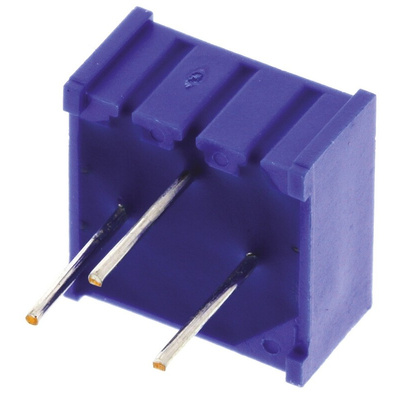 50kΩ, Through Hole Trimmer Potentiometer 0.5W Top Adjust Bourns, 3386