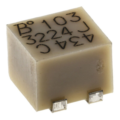 10kΩ, SMD Trimmer Potentiometer 0.25W Side Adjust Bourns, 3224