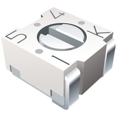 500Ω, SMD Trimmer Potentiometer 0.125W Top Adjust Bourns, 3313