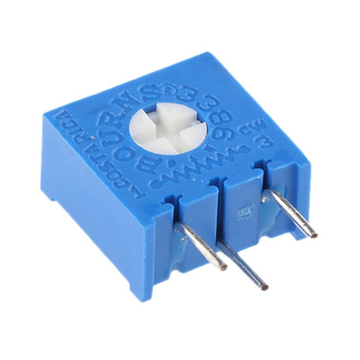 100kΩ, Through Hole Trimmer Potentiometer 0.5W Bourns, 3386