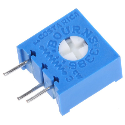 5kΩ, Through Hole Trimmer Potentiometer 0.5W Bourns, 3386