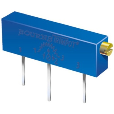 10kΩ, Through Hole Trimmer Potentiometer 1W Side Adjust Bourns, 3059